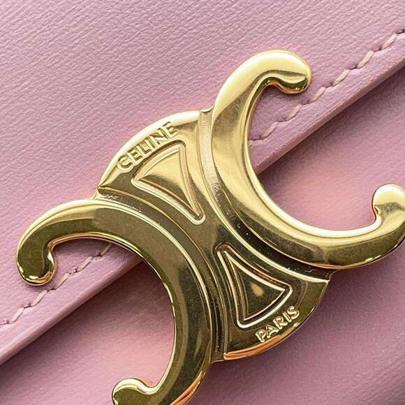 Celine Triomphe Compact Wallet Coin Case - Picture 7 of 9